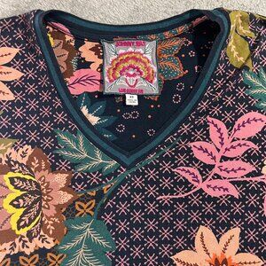 Johnny Was Delfino V-Neck Kimono Sleeve Tee